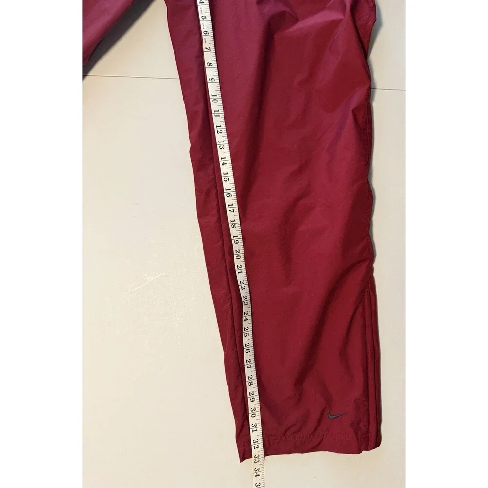 Vintage Men's Nike Tracksuit XL Maroon Blue Colorblock Windbreaker Pants Y2K